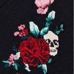 Torrid Dress Mini French Terry Tee Shirt Dress Black w/ Embroidery Sz 1X (1) GUC Photo 3