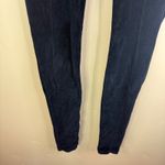 Athleta Cord High Waisted Metro Legging Women's XS Black Goth Stretch Velour Photo 3