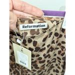 Reformation Benson Leopard Silk Mini Pencil Straight Skirt Brown Women's Size 2 Photo 8