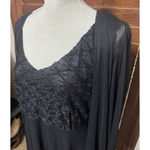 Connected Apparel Dress Women 16 Black Chiffon w/ Jacket Sparkle Formal NWOT Photo 3