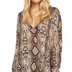 Show Me Your Mumu Snake Print Hug Me Sweater Size XS Photo 0
