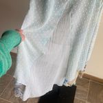 Soft Surroundings  Boho Floral Asymmetrical Open Cardigan Vest Photo 11