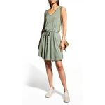 Sweaty Betty  Take It Easy Dress Drop Waist Stretch Heather Green Size Small Photo 2