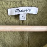 Madewell Quilted Crop Shirt-Jacket medium Muted Olive Photo 3