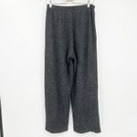 ZARA  Womens Cozy Casual Fuzzy Knit Wide Leg Pull On Lounge Pants Size M Gray‎ Photo 6