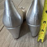 Antonio Melani  Rhinestone Jeweled Wedge Heels 7 Silver‎ Peep Toe Photo 5