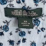 Wild Fable Women's Long Sleeve Faux Wrap Dress Light Blue Floral Print Size XS Photo 6