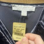 Don't Ask Why NWT Don’t ask why crushed deep blue grey velvet S Photo 3