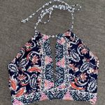 Hobie high neck bikini top navy, size Medium Photo 0