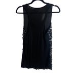 Deb Size Small Y2K Sequin Scoop Neck Tank Cami Going Out Top Black Vintage Photo 3