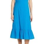 Nsr Eyelet Tie Strap Midi Dress Photo 0