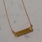 BaubleBar  N Nameplate Necklace Photo 0