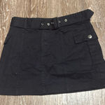 LA Hearts  Black Belted Mini Skirt Photo 0