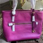 Coach Authentic  1941 pebbled leather zip top Tote Photo 1