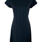 Everlane  Black Cotton Short Sleeve Dress M Minimalist Classic Everyday Photo 0