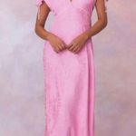 Love Shack Fancy  Jacquard Printed Elegant Pink Maxi Dress NEW Photo 1