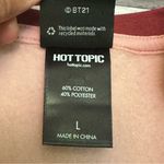 BT21 Hot Topic Women’s Pink and Maroon Crew Neck Sweater size L Size L Photo 3