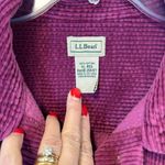 'L.L.Bean Comfort Corduroy Relaxed Shirt Long Sleeve Rich Burgundy Women’s XL Red Photo 3