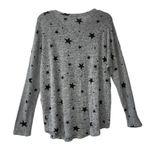 Buffalo David Bitton  | Heather Gray Long Sleeve Star Print Tunic Sweater, Large Photo 2