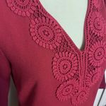 Everly  Dress Size Medium Dress Polyester V-Neck Crochet Detail‎ 3/4 Sleeve Photo 1