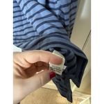 LL Bean Blue Rainbow Striped Rugby Lightweight Cotton Snap Pullover XL Photo 4