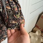 J. Jill Brown Paisley Button Down Lightweight Tunic/Short Dress Long Sleeve K38 Photo 2