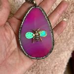 Betsey Johnson RARE Pavé & Stone Bee Beaded Statement Necklace Photo 2