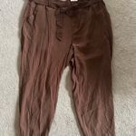 Old Navy Womens  high waisted brown tie belt pants 4x Photo 1