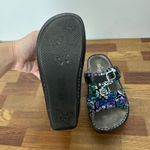 Alegria  Sandals 38 Peggy Hibiscus Floral Double Strap Comfort Platform Buckle Photo 5