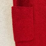 ZARA  Double Breast Fuzzy Red Peacoat Sz XS Photo 9