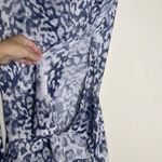 Donatella Cheetah Leopard Print Long Sleeve Mini Formal Dress XS Gray Photo 7