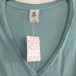 Free People Ronnie Basic T-Shirt in Green, Size Medium New w/Tag Photo 3