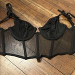 Kat The Label Elegant Black Sheer Bustier Size M EUC Size M Photo 3