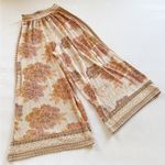 Farm Rio  Wide Leg Sparkly Floral Pants size S Photo 1