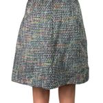 Loft Ann Taylor  Multicolor Tweed Metallic High Waisted A Line Mini Skirt Size 10 Photo 2