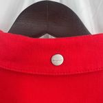 Desigual Red Denim Cropped Jean Jacket Embroidered US 6 New Photo 8