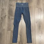 Athleta  Shimmer Stripe Silver Metallic‎ High Rise Leggings Size XS Photo 2