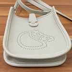 BARBAROSSA Neutral Stone Perforated Horse Design Poly/PVC Crossbody Bag Photo 8