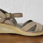 Timberland  Earthkeepers Whittier Womens Sandals 9 Gray Jute Leather Wedge 8260R Photo 0