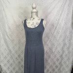 Daily‎ Ritual Cozy Knit Rib Heathered Blue Gray Tiered Tank Dress Size XS Photo 4