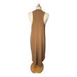 Aerie  Ribbed Tank Dress Casual Sleeveless Midi Dress‎ Camel Brown Women Size XL Photo 4