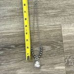Grey rhinestone pendant necklace Photo 4