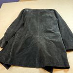Margaret Godfrey Black Suede Leather Trench Coat Jacket Women Medium M Size undefined Photo 8