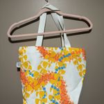 Colorful Patterned Medium Tote Bag Yellow Photo 2