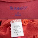 Roaman's red 100% cotton short sleeves dress with‎ pockets, size M Size M Photo 16