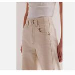 Free People NWT FREE PEOPLEX WE THE FREE ASTER Seamed STRAIGHT-LEG JEANS In ECRU Photo 3