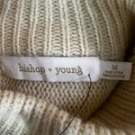 Bishop and Young Anthropologie Olivia Cropped Poncho Sweater Ivory Medium NWT Photo 8