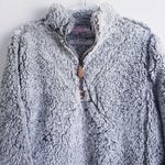 Pink Lily  Sherpa Quarter Zip Closure Pullover Jacket Photo 2