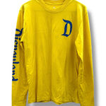 Disneyland Long Sleeve Shirt Unisex Size Small Yellow Blue Logo Graphic Parks Photo 0