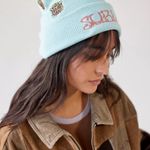 Urban Outfitters Band Embroidered Beanie NWT - Blue Photo 1